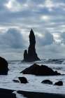 Reynisdrangar, Vik, Iceland. Black sand beach in the southern most village in Iceland. Art Print